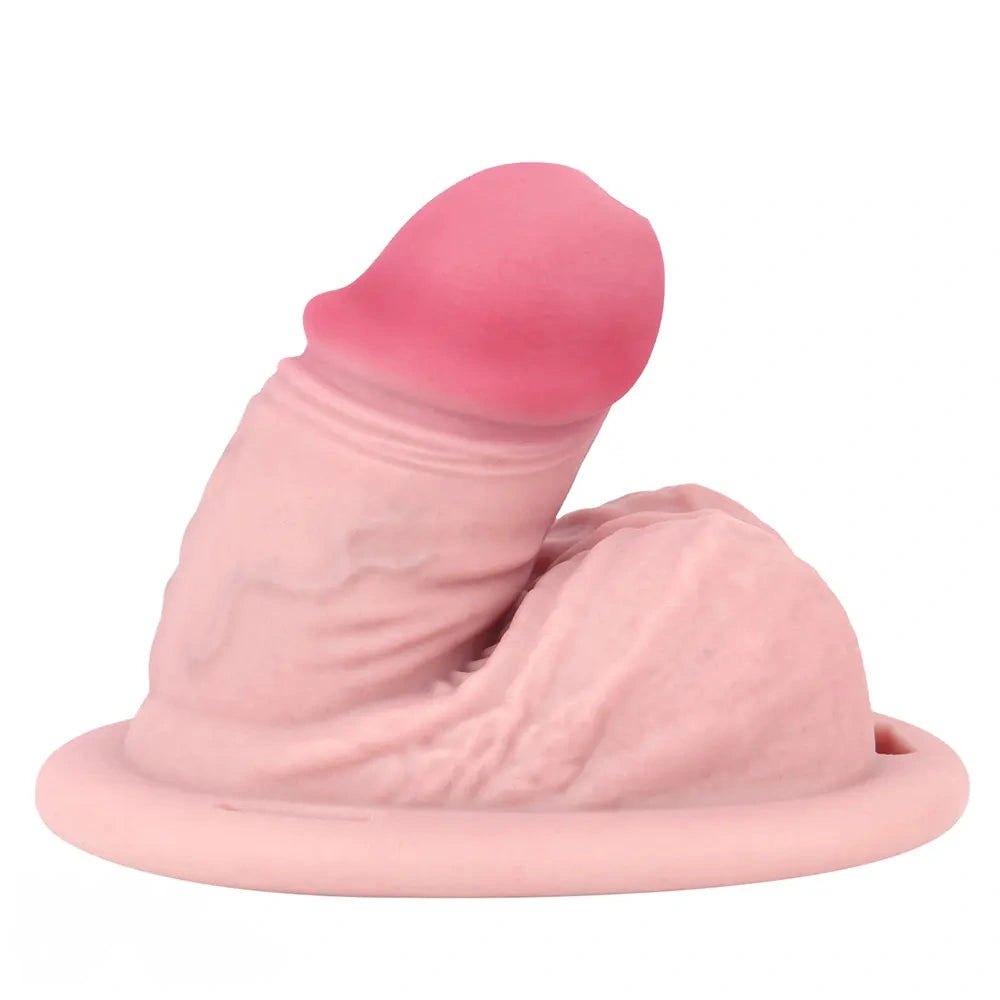 Flesh tone hollow silicone strap-on dildo, photo 15