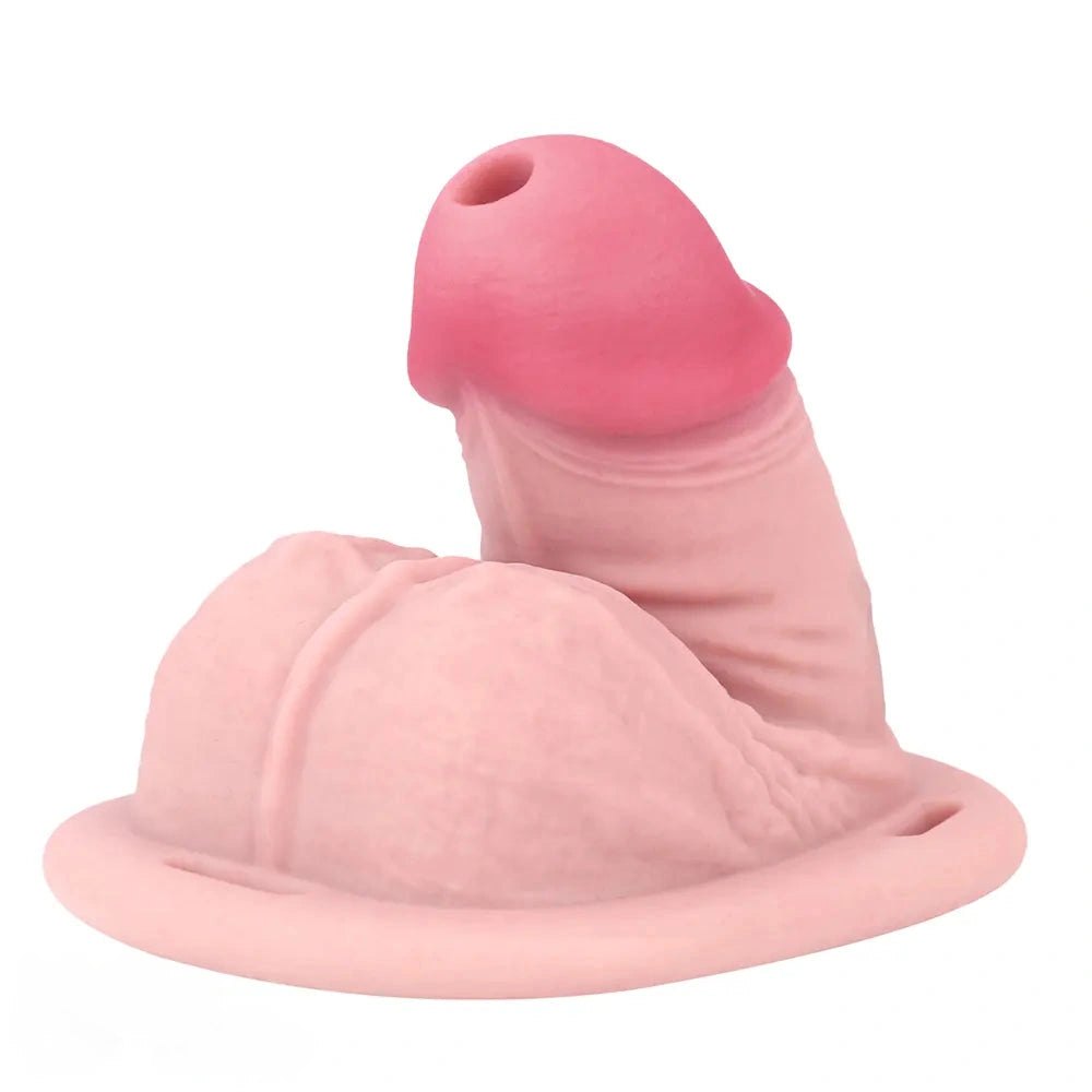 Flesh tone hollow silicone strap-on dildo, photo 8