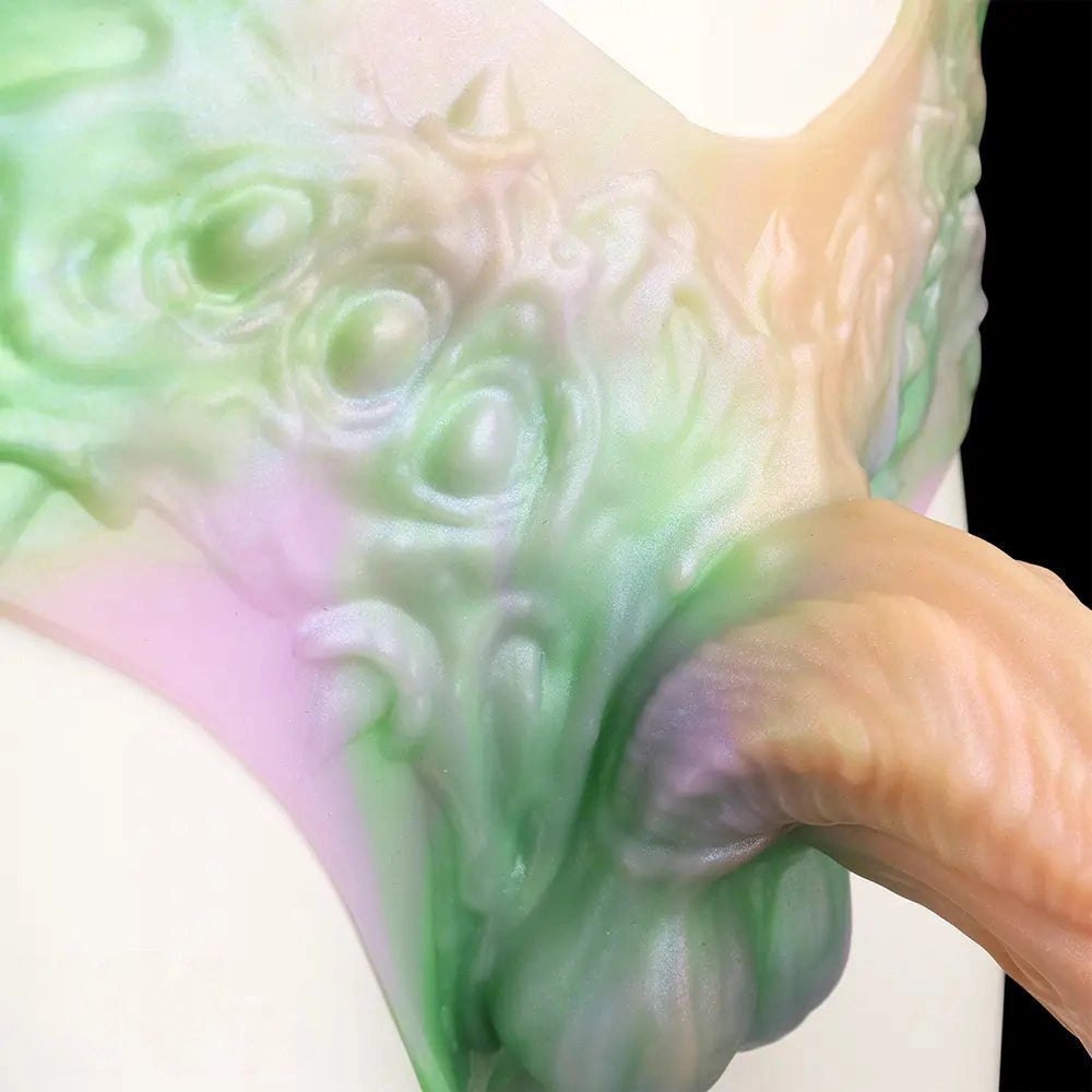 Mixed color hollow creature strap-on dildo, photo 11