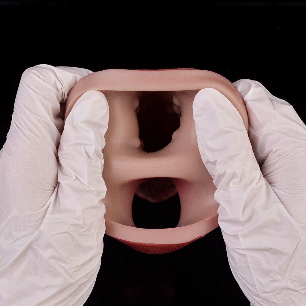 Flesh tone hollow dildo sleeve extender, photo 9