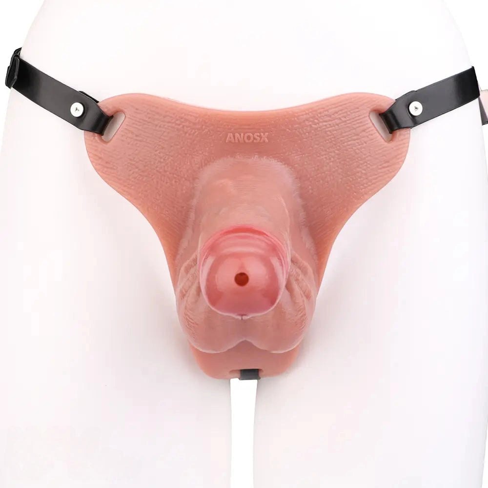 Flesh tone hollow strap-on chastity dildo, photo 11