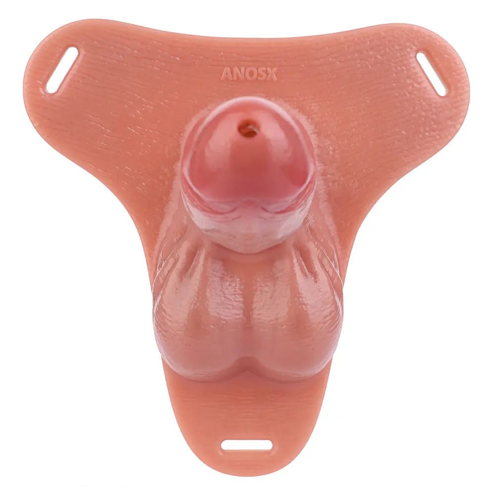 Flesh tone hollow strap-on chastity dildo, photo 12