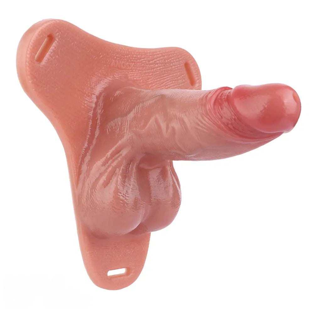 Flesh tone hollow strap-on chastity dildo, photo 8