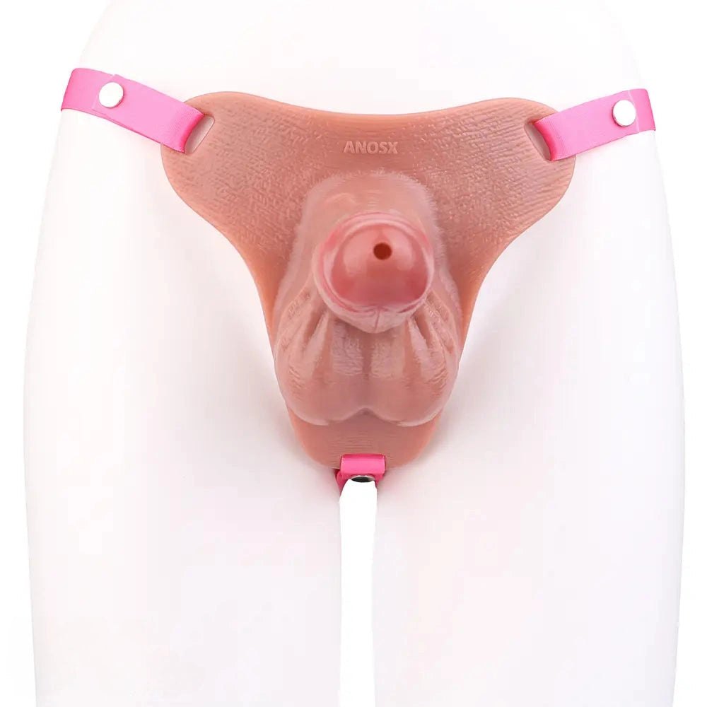 Flesh tone hollow strap-on chastity dildo, photo 9