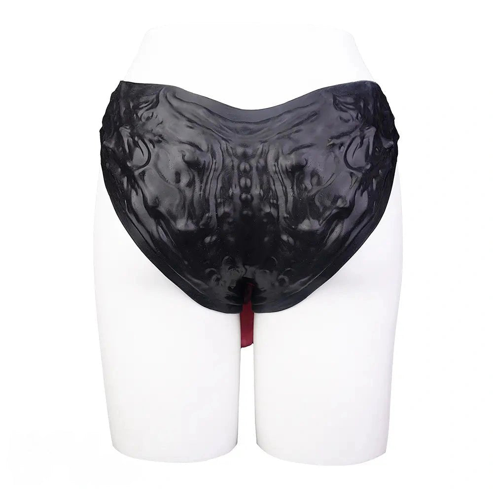 Hollow horse-shaped silicone strap-on dildo with harness panty, photo 12