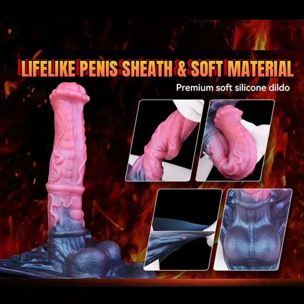 Hollow horse-shaped silicone strap-on dildo with harness panty, photo 4