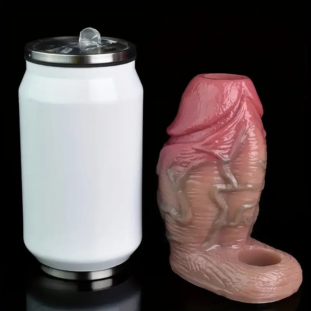 Hollow open-ended silicone penis sleeve, photo 4
