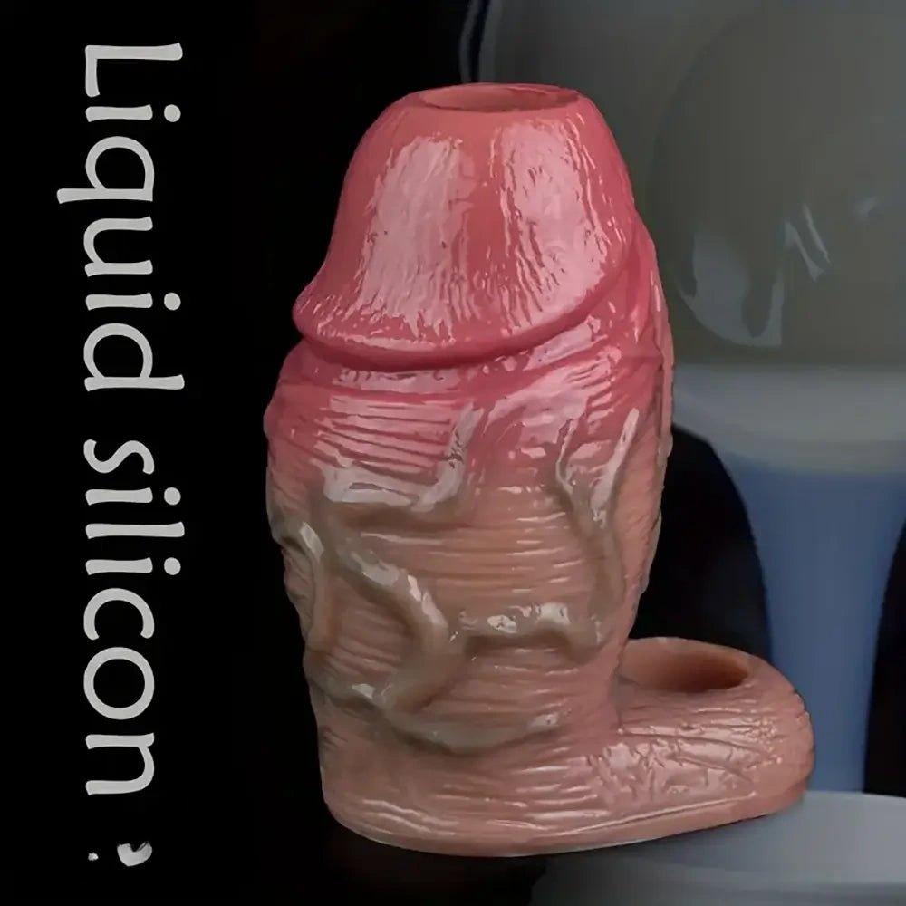 Hollow open-ended silicone penis sleeve, photo 9