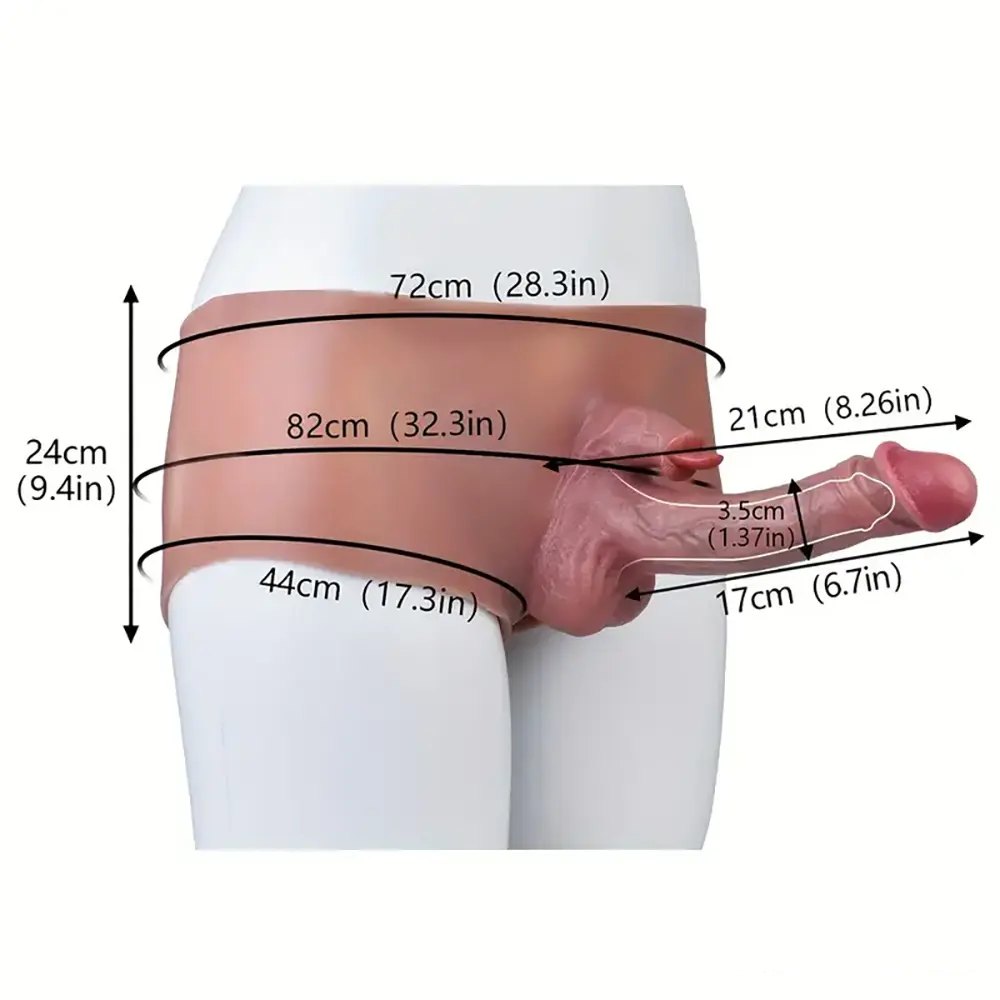 Flesh tone hollow silicone dildo sleeve, photo 10