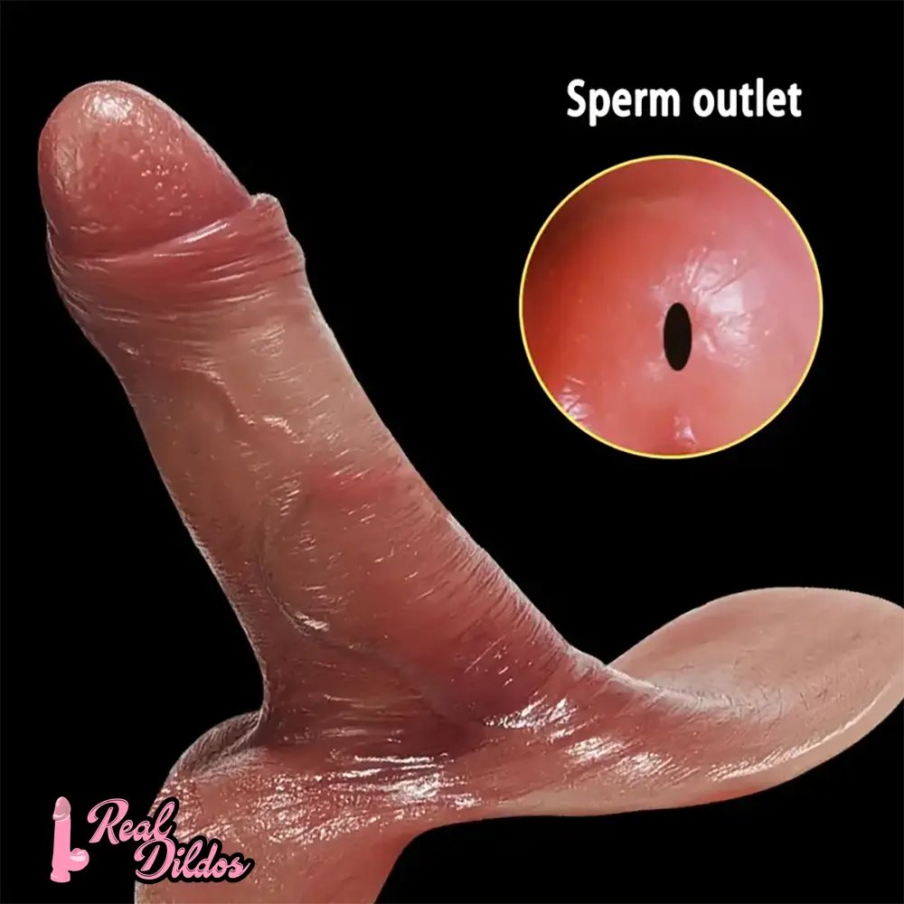 Flesh hollow silicone penis extender sleeve, photo 5