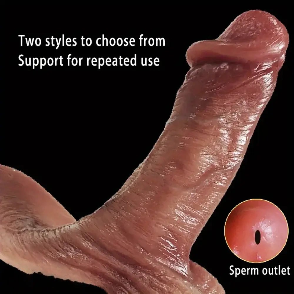 Flesh hollow silicone penis extender sleeve, photo 7
