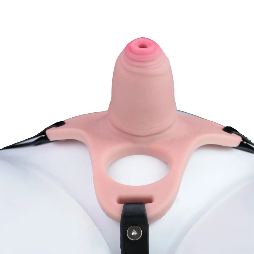 Flesh-tone hollow realistic penis sheath, photo 13