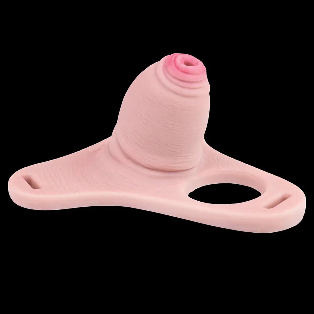 Flesh-tone hollow realistic penis sheath, photo 15