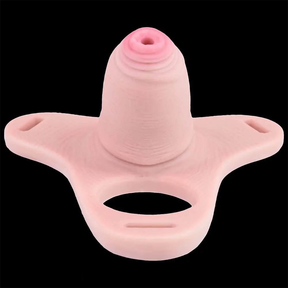 Flesh-tone hollow realistic penis sheath, photo 16