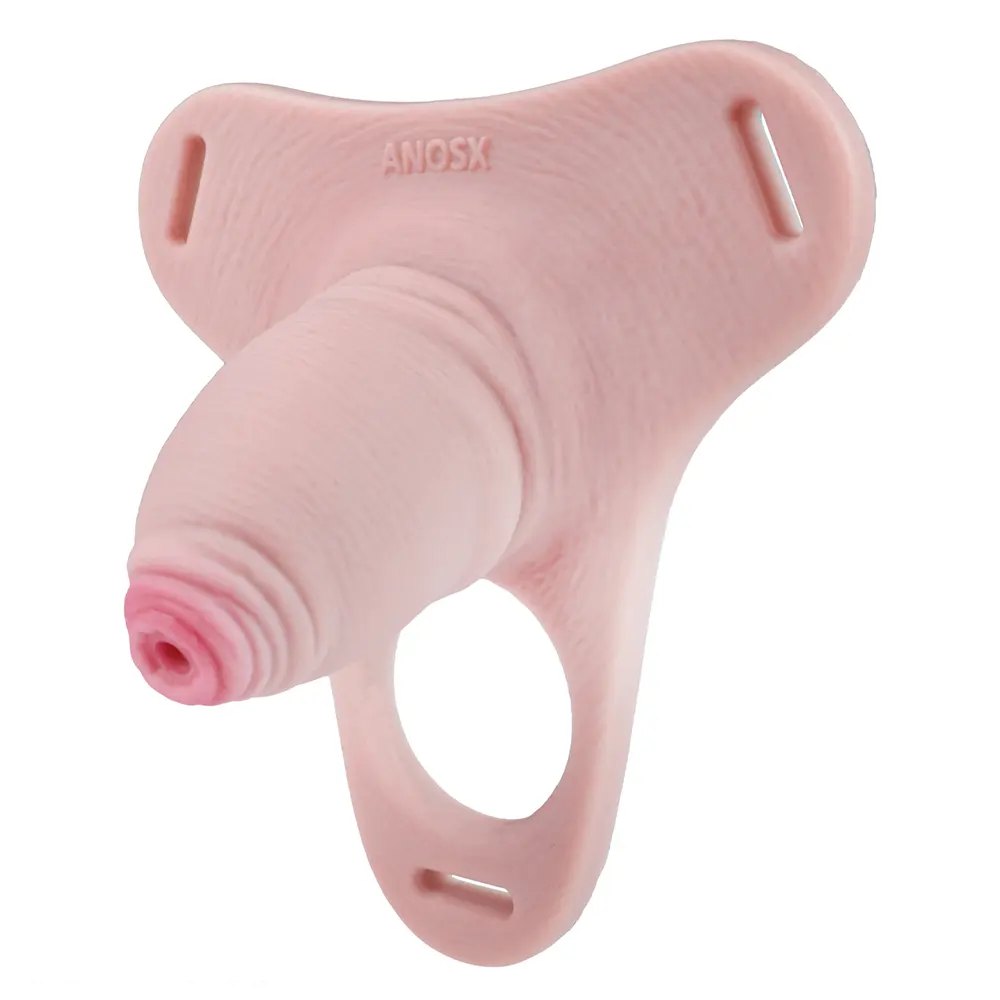 Flesh-tone hollow realistic penis sheath, photo 2