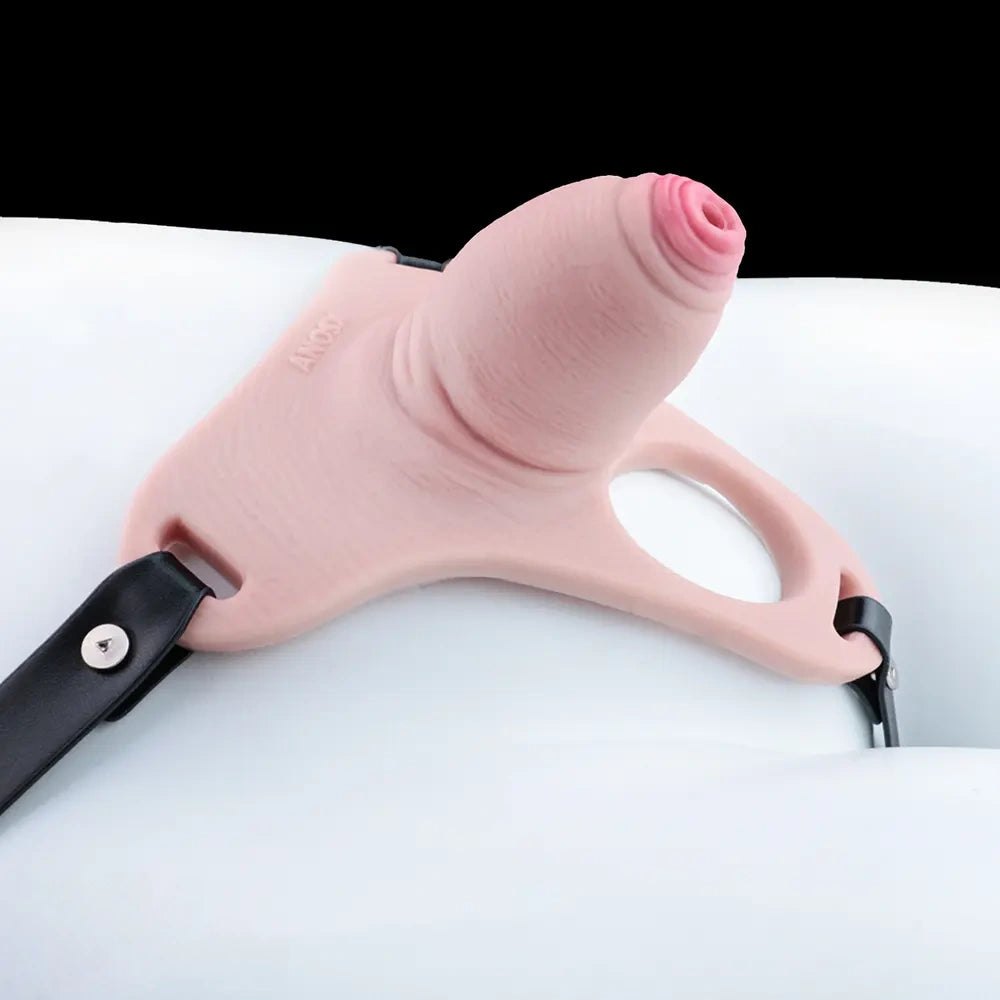 Flesh-tone hollow realistic penis sheath, photo 5