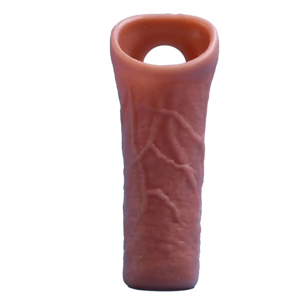 Hollow realistic silicone penis sleeve, photo 1