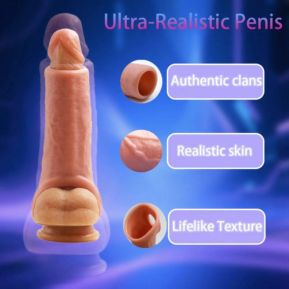 Hollow realistic silicone penis sleeve, photo 9