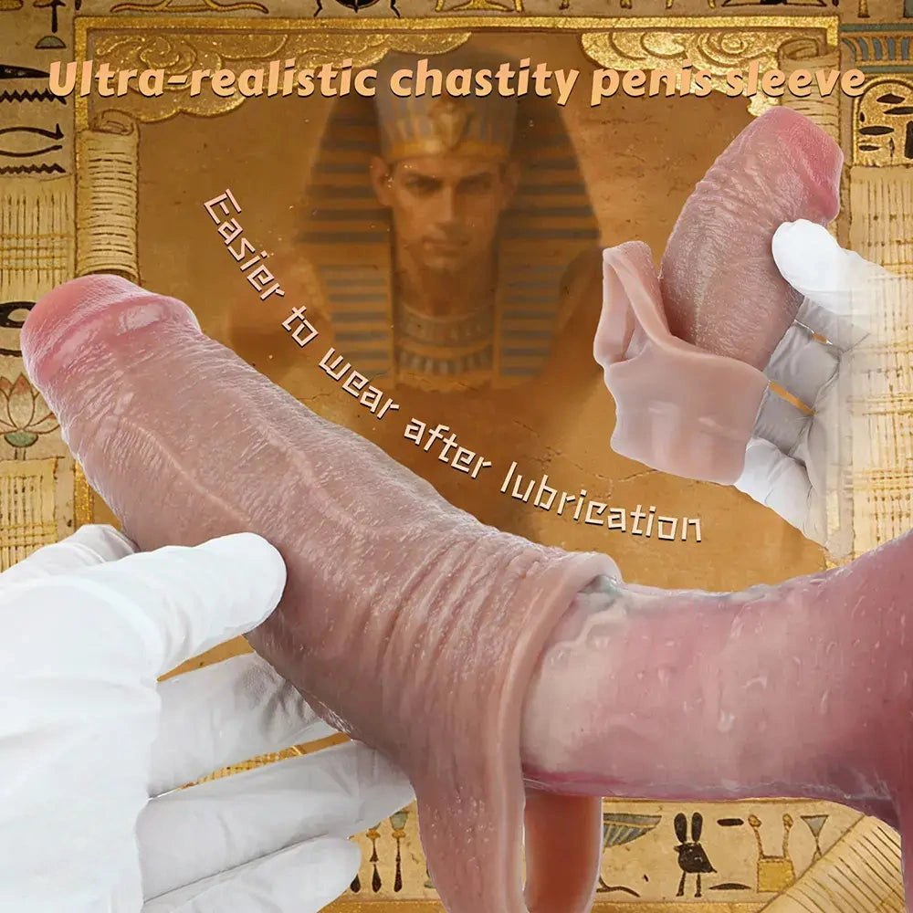 Flesh-tone realistic penis sleeve, photo 6