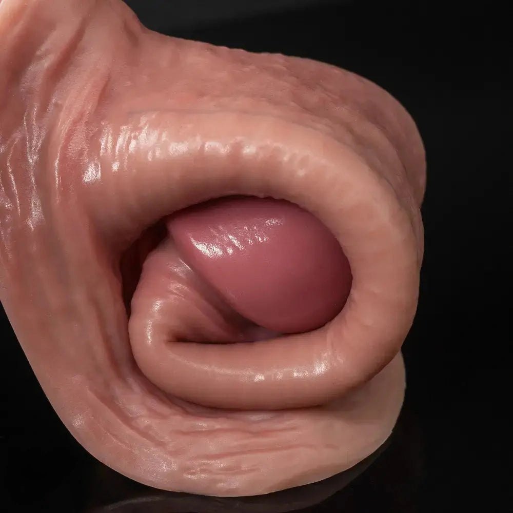 Flesh-tone hollow realistic penis sleeve, photo 7
