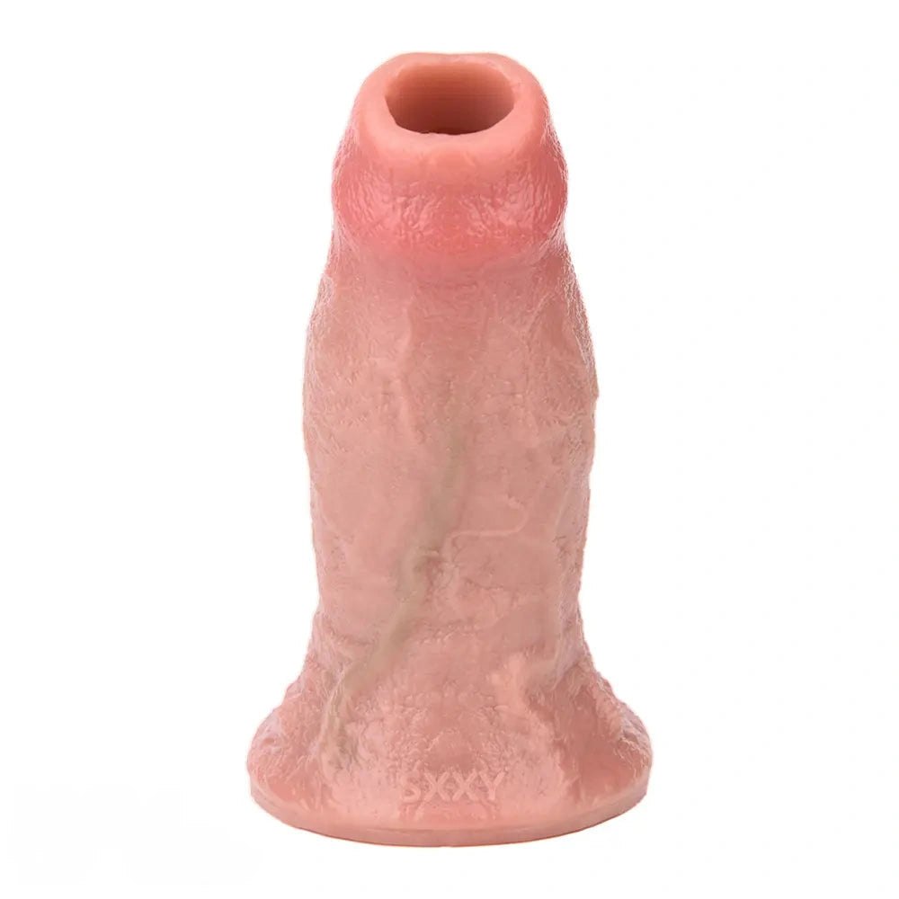 Flesh silicone hollow extender sleeve, photo 1