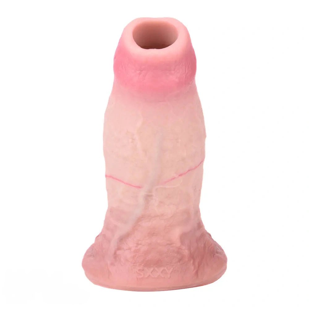 Flesh silicone hollow extender sleeve, photo 4