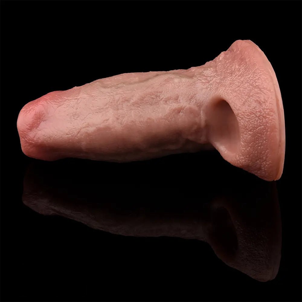 Flesh silicone hollow extender sleeve, photo 9
