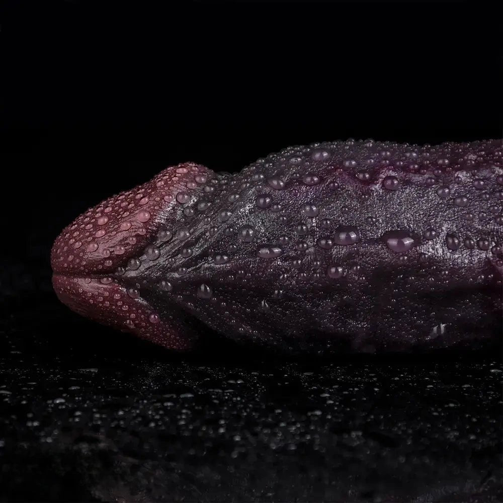 Coffee tone silicone dildo sleeve, photo 8
