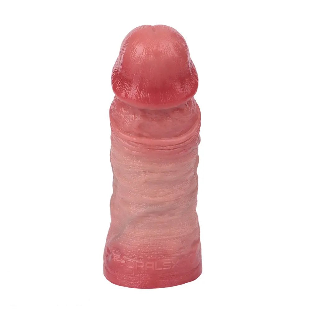 Flesh tone hollow silicone penis extension sleeve, photo 2