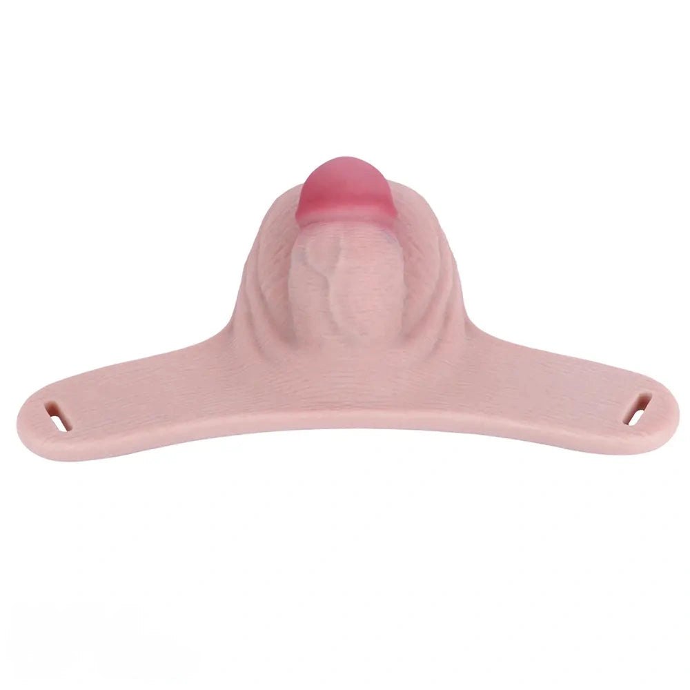 Flesh silicone hollow harness strap-on dildo, photo 13