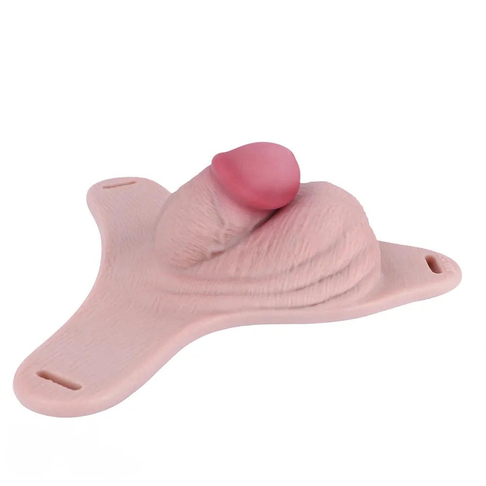 Flesh silicone hollow harness strap-on dildo, photo 5