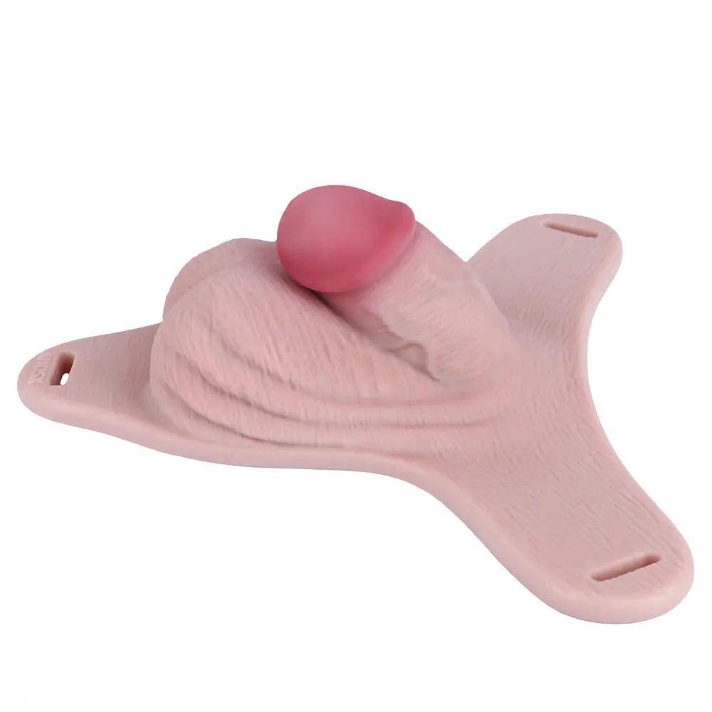 Flesh silicone hollow harness strap-on dildo, photo 9