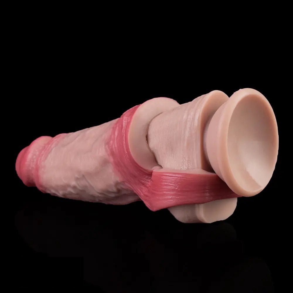 Flesh silicone hollow penis sleeve, photo 14