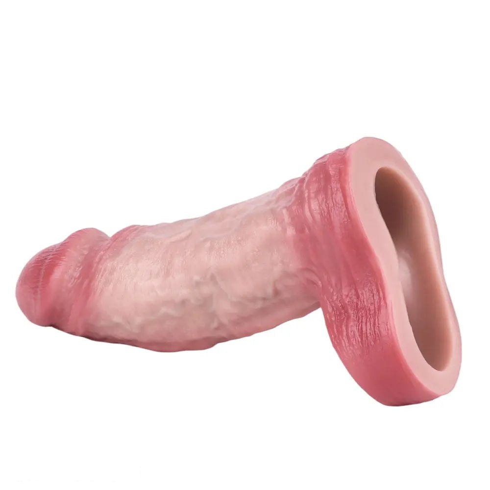 Flesh silicone hollow penis sleeve, photo 8