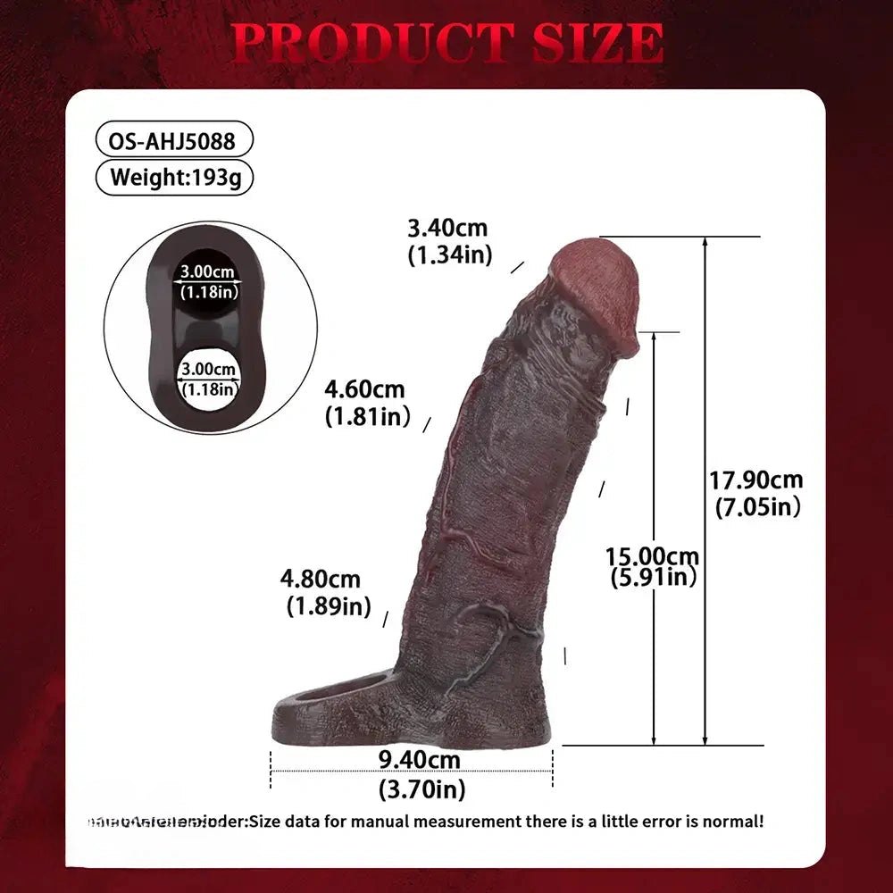 Coffee brown silicone realistic dildo, photo 15