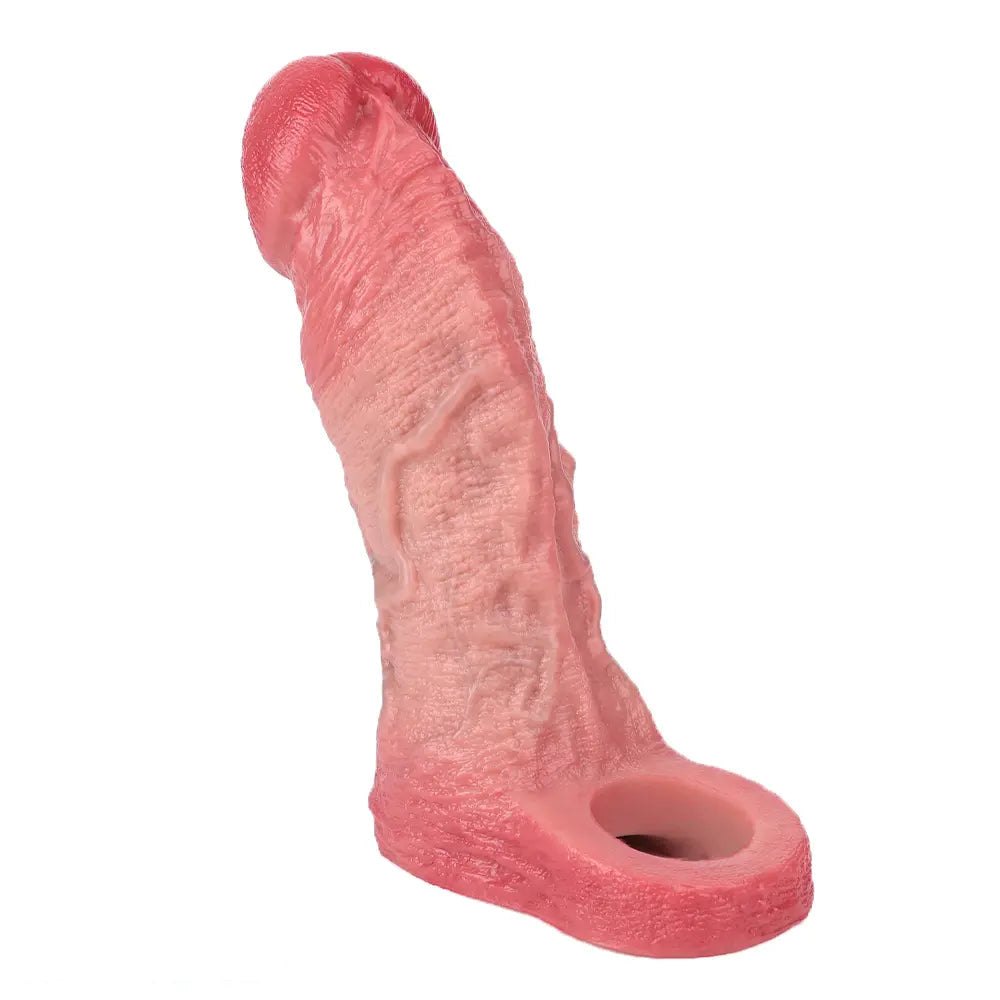 Flesh silicone hollow sleeve dildo, photo 15