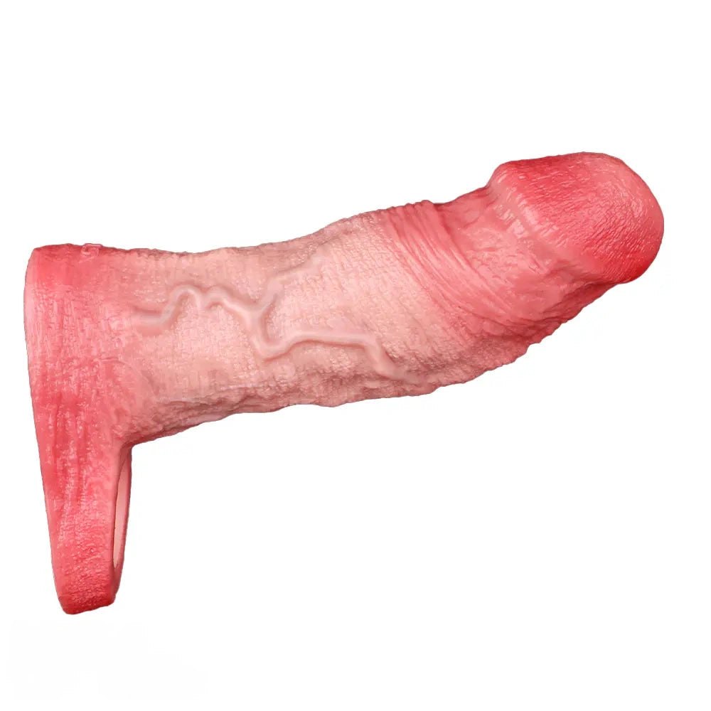 Flesh silicone hollow sleeve dildo, photo 3