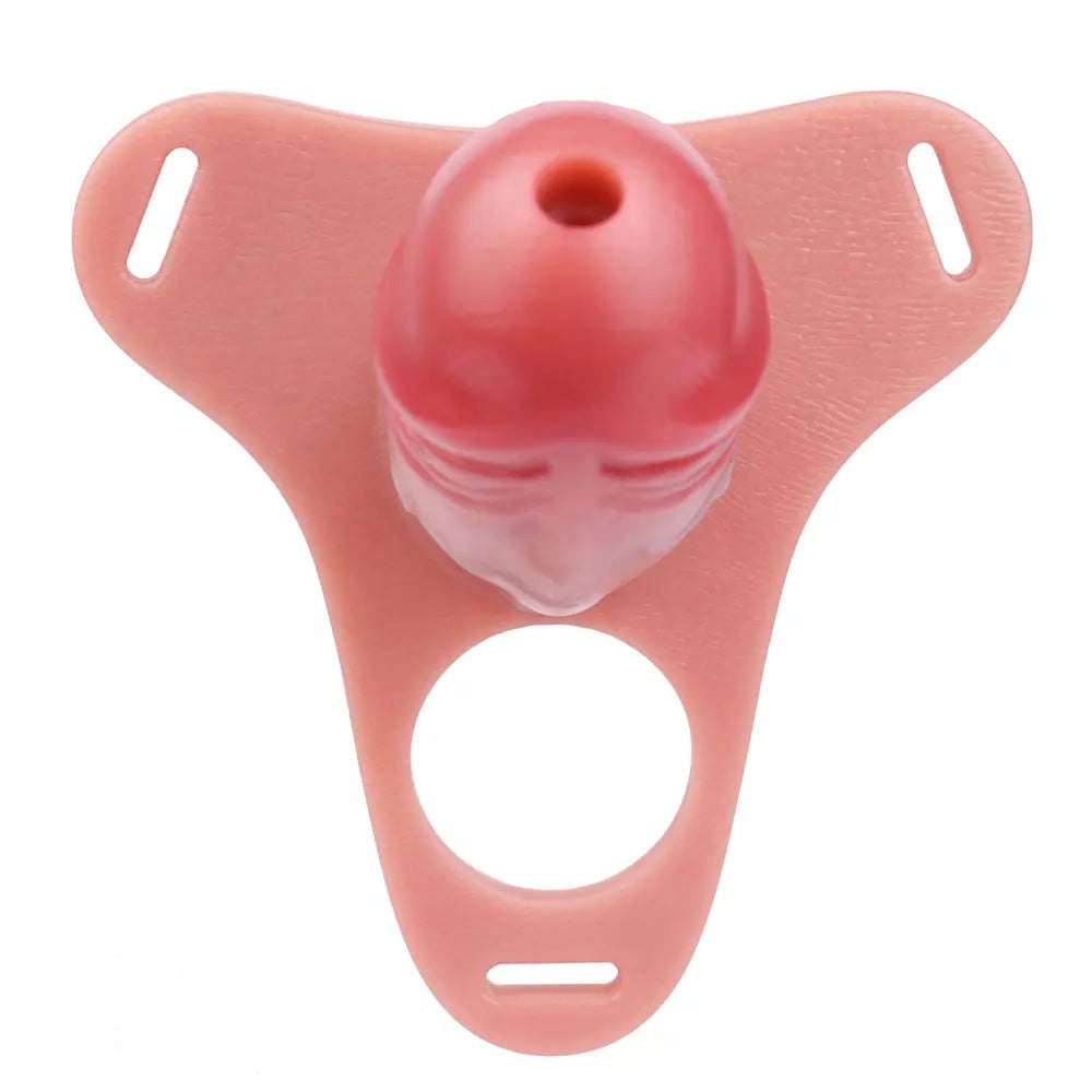Flesh-toned hollow silicone strap-on sheath, photo 13