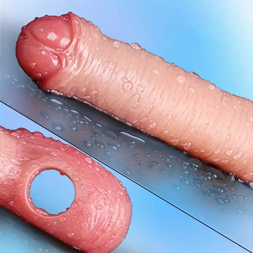 Flesh-tone hollow wearable dildo, photo 4