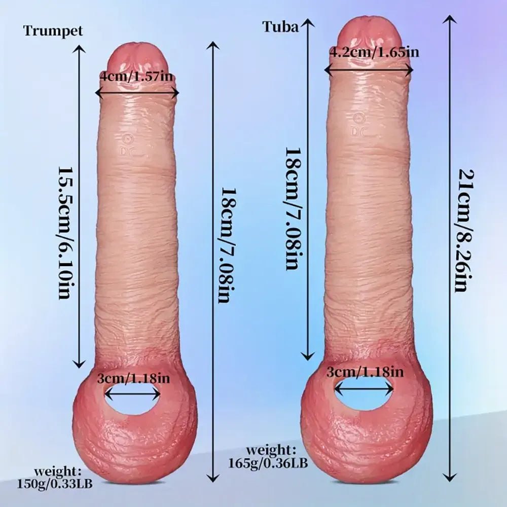 Flesh-tone hollow wearable dildo, photo 7