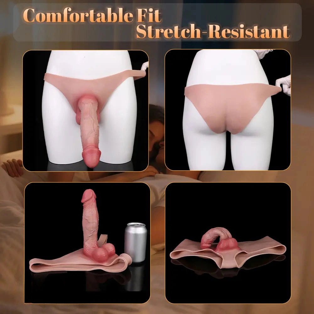 Flesh wearable hollow sleeve dildo, photo 10