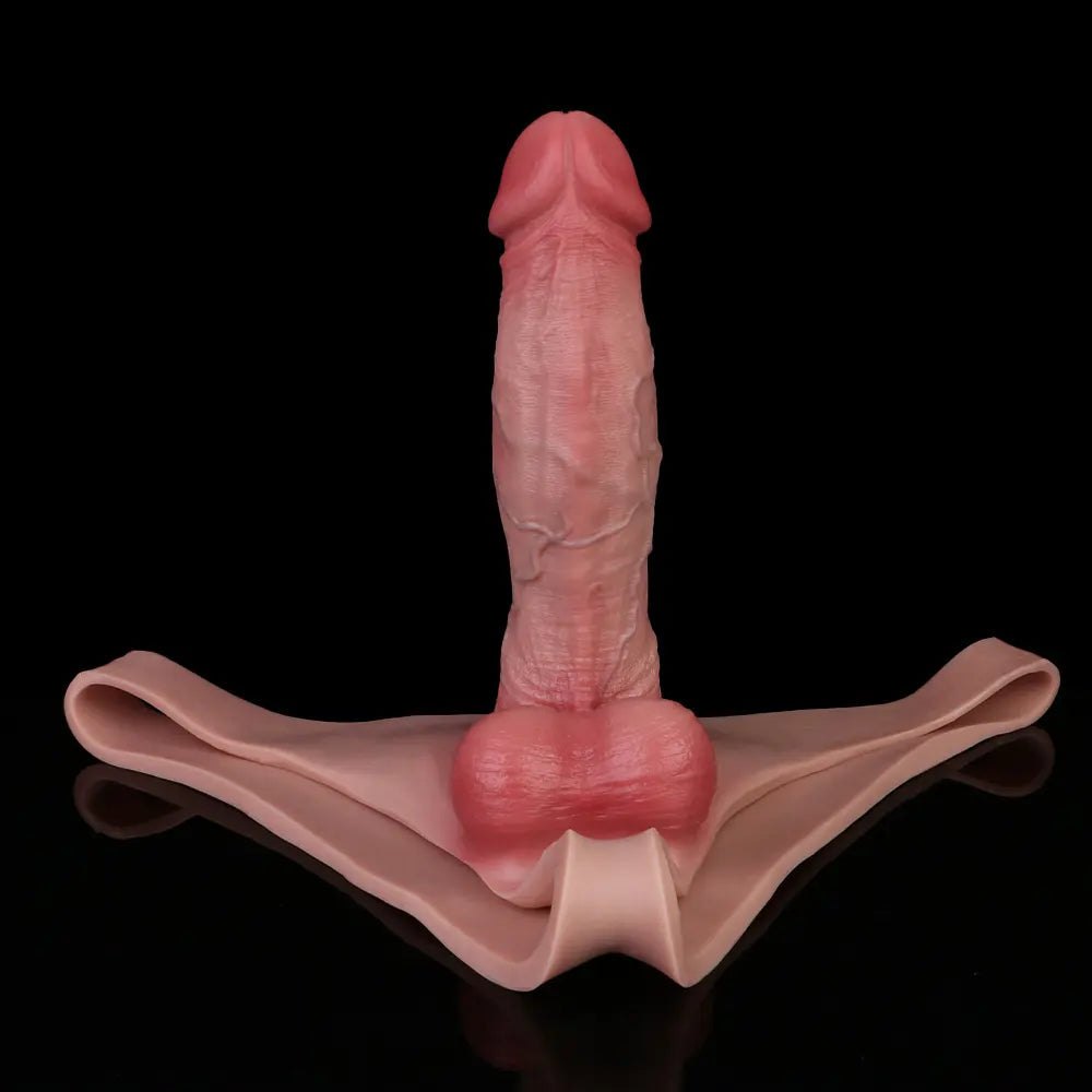 Flesh wearable hollow sleeve dildo, photo 11