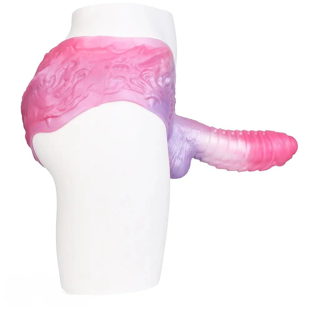 Hollow spiked strap-on silicone dildo, photo 13