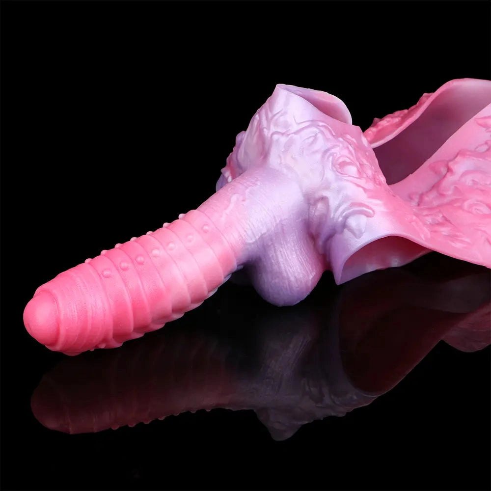 Hollow spiked strap-on silicone dildo, photo 15