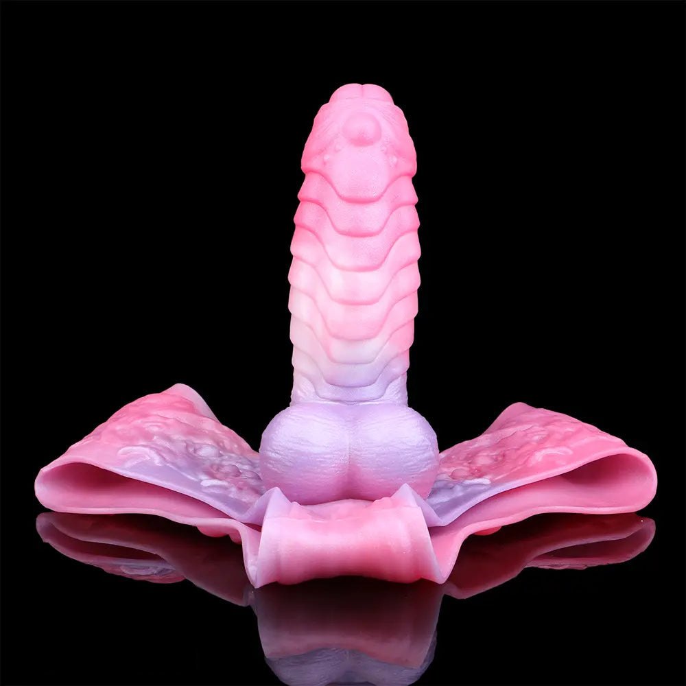 Hollow spiked strap-on silicone dildo, photo 9