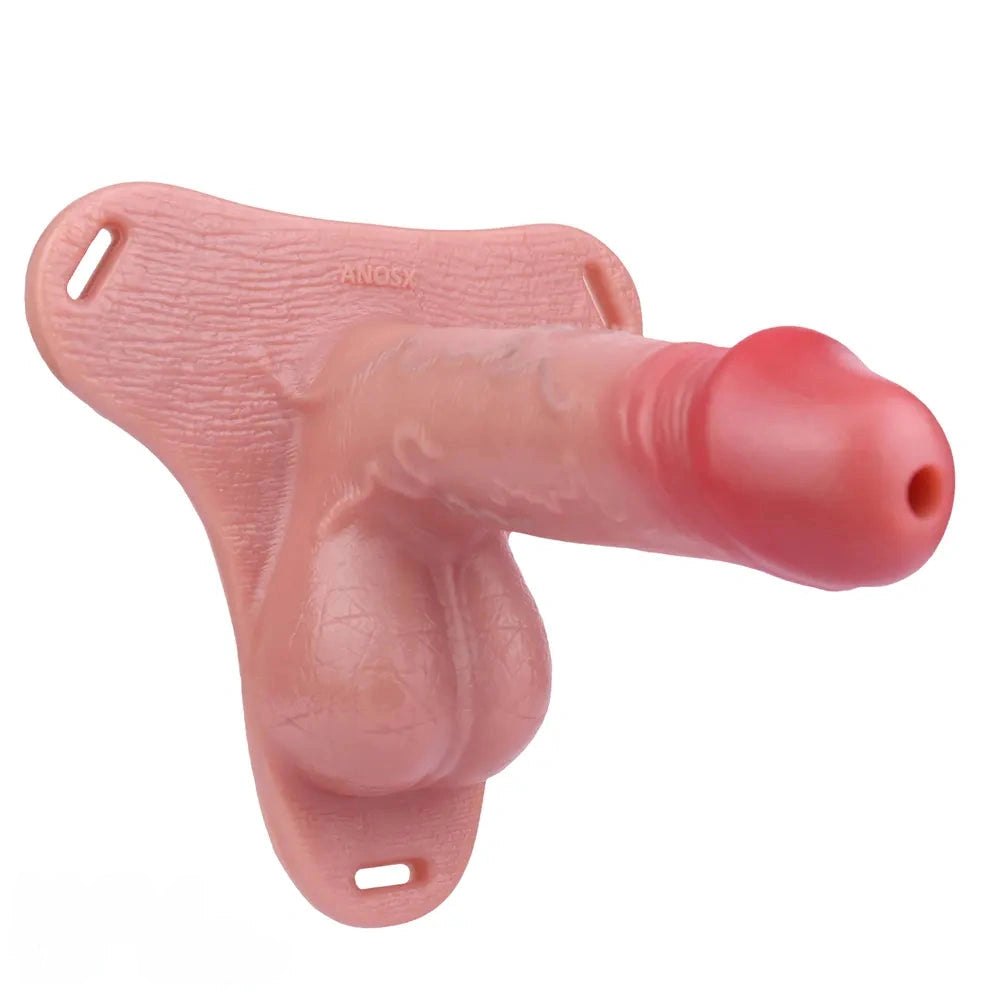 Flesh tone hollow strap-on chastity sheath, photo 4