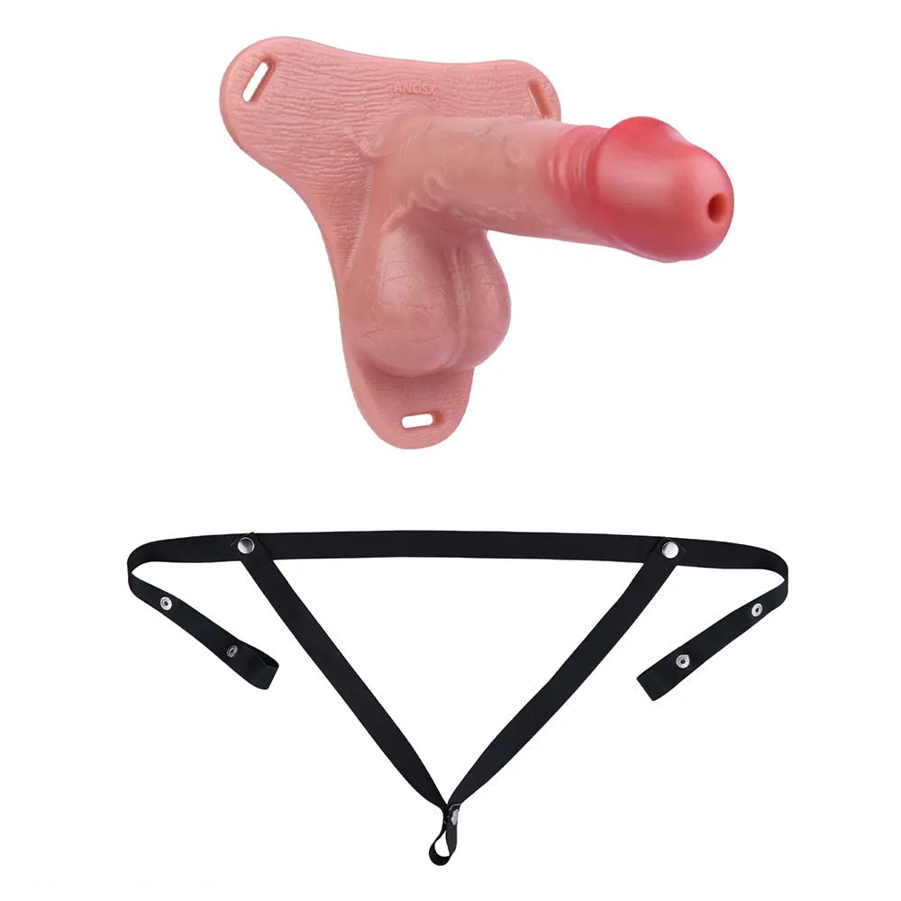 Flesh tone hollow strap-on chastity sheath, photo 8