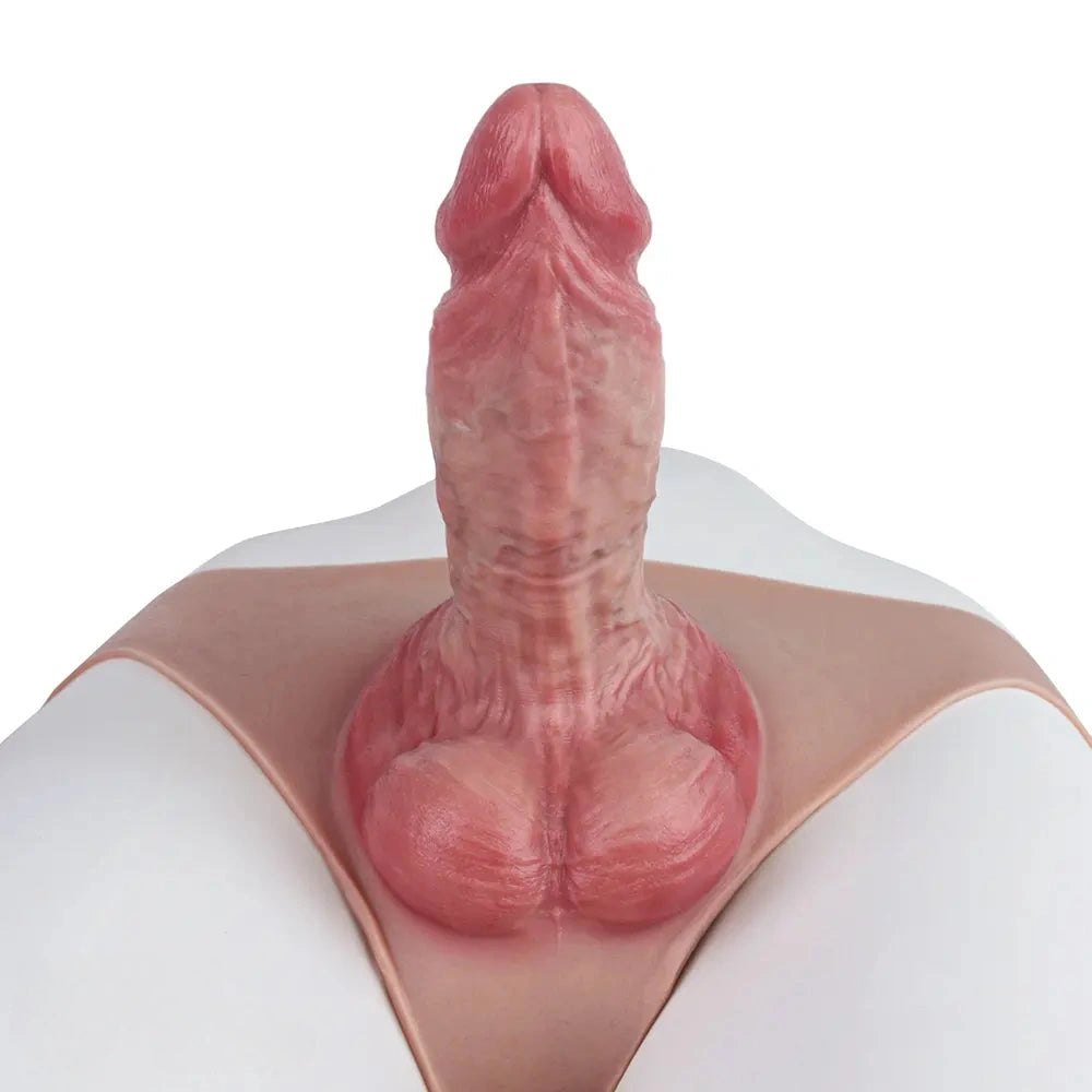 Flesh tone hollow strap-on dildo, photo 8