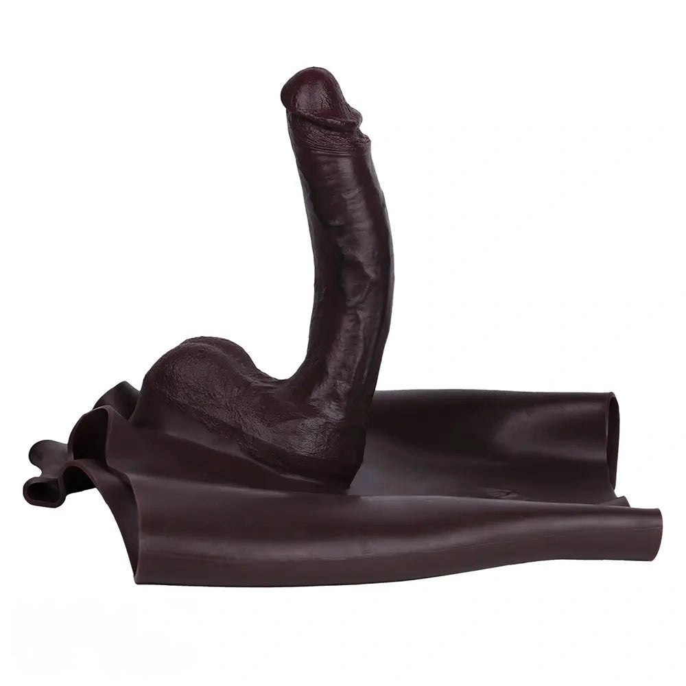 Coffee hollow strap-on dildo, photo 11