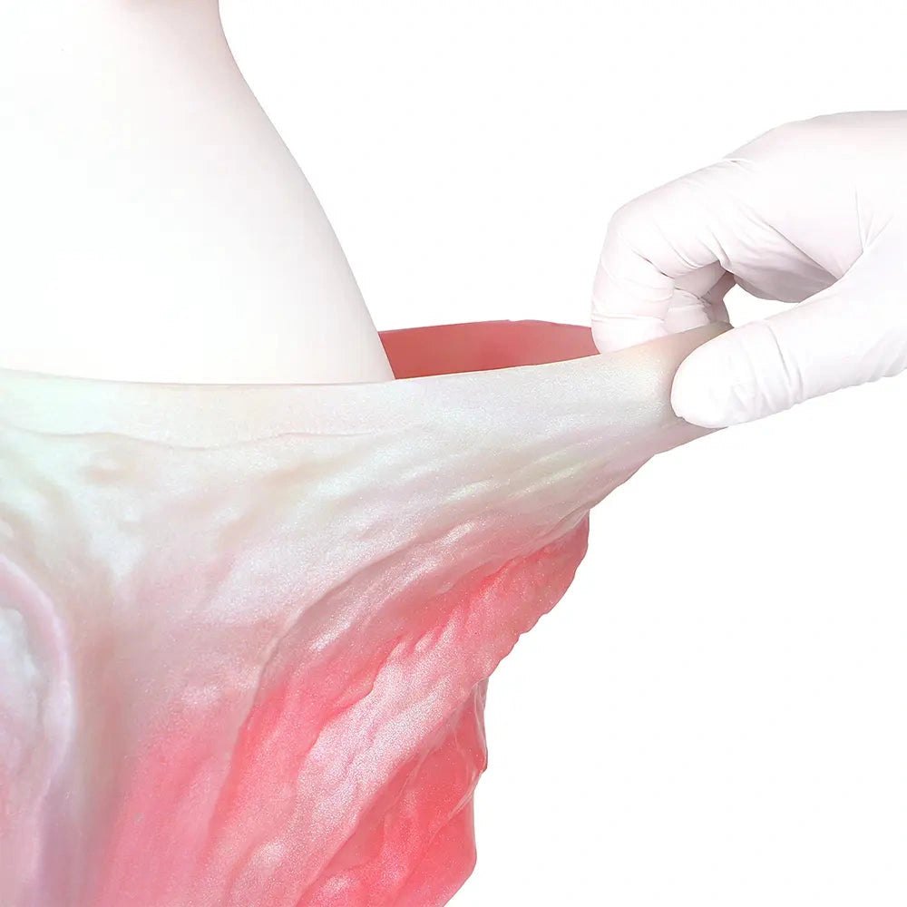 Rainbow ombre hollow strap-on dildo, photo 8